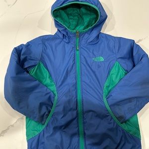 North face kids reversible  jacket sz 7/8